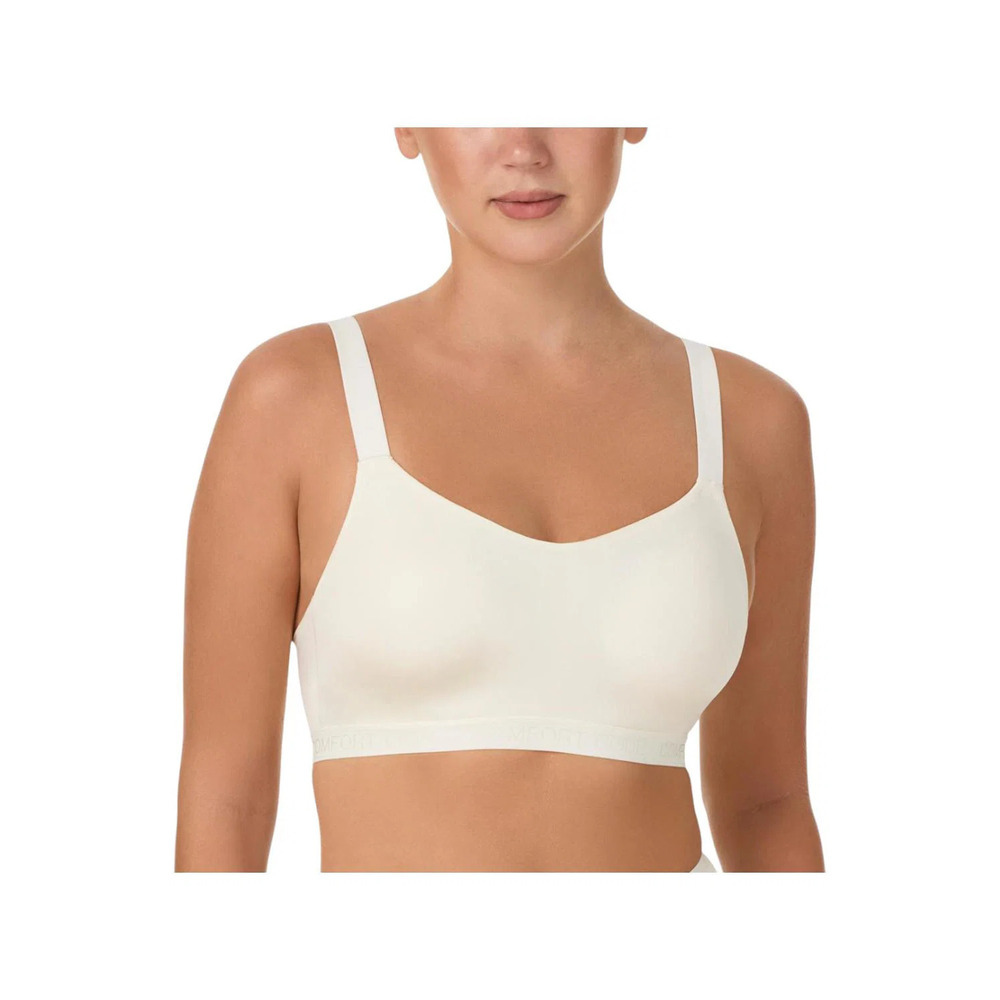 Comfort Code Women's Signature Smooth Wireless Bra Whisper White -